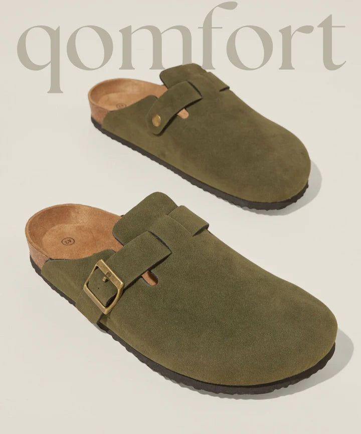 Genuine Suede Qomfort Clogs