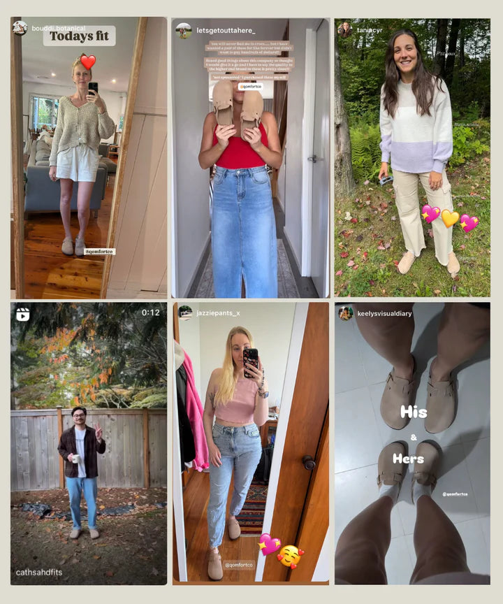 Genuine Suede Qomfort Clogs