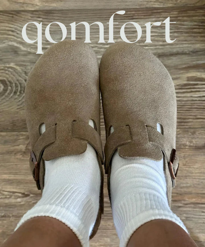 Genuine Suede Qomfort Clogs