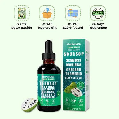 100% Organic 10-in-1 Soursop Extract Drops